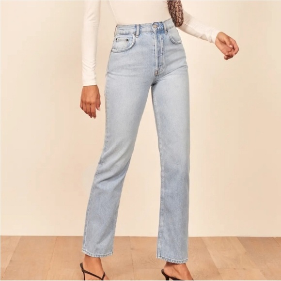 Reformation Denim - Reformation Jeans Julia Crop High Cigarette Jean Powell Wash Size 26